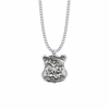 1-1/8 Sterling Silver St. Michael Shield Medal, Patron Saint of Police Officers