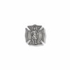1 x 1 Inch Pewter Shield St. Florian, Patron Saint of Firefighters Pin