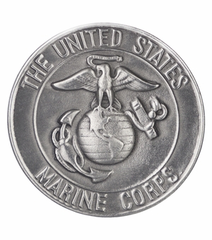 2 Inch Fine Pewter Marine Corps Insignia Visor Clip