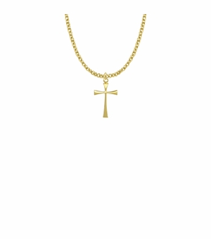 3/4 Inch 10KT Gold Filled Maltese Cross Necklace