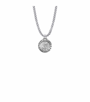 3/4 Inch Sterling Silver St. Elizabeth Medal, Patron Saint of Nurses