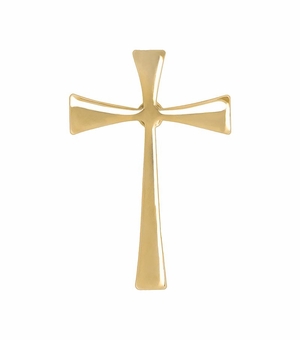 3/4 x 1/2 Inch Gold Maltese Cross Lapel Pin