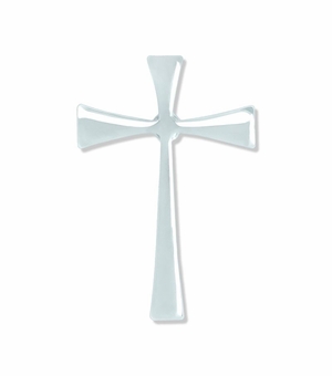 3/4 x 1/2 Inch Silver Maltese Cross Lapel Pin