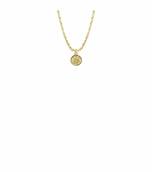 3/8 Inch 14KT Gold Filled Guardian Angel Baby Medal