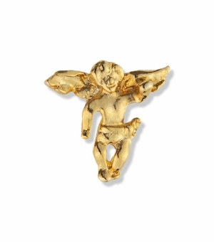 5/8 x 5/8 Inch Gold Guardian Angel Lapel Pin