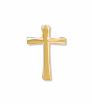 5/8 x 7/16 Inch Gold Maltese Cross Lapel Pin