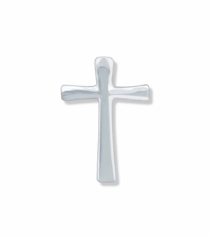 5/8 x 7/16 Inch Silver Maltese Cross Lapel Pin