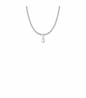 7/16 Inch Sterling Silver Tears of Joy Pendant Necklace