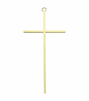 8 Inch Brass Wall Cross