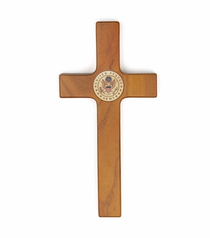 8 Inch United States Army Wood Wall Cross