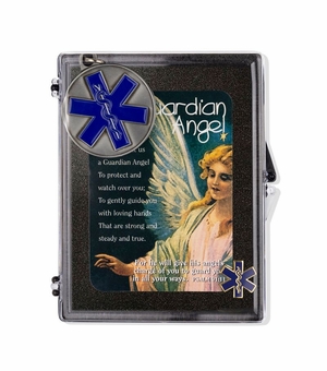 Paramedic "Guardian Angel" Appreciation Boxed Gift Set-Includes Verse Card, Keychain, and Lapel Pin