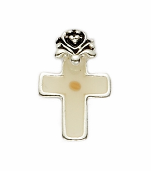 Silver Plated Lapel Pin with Mustard Seed